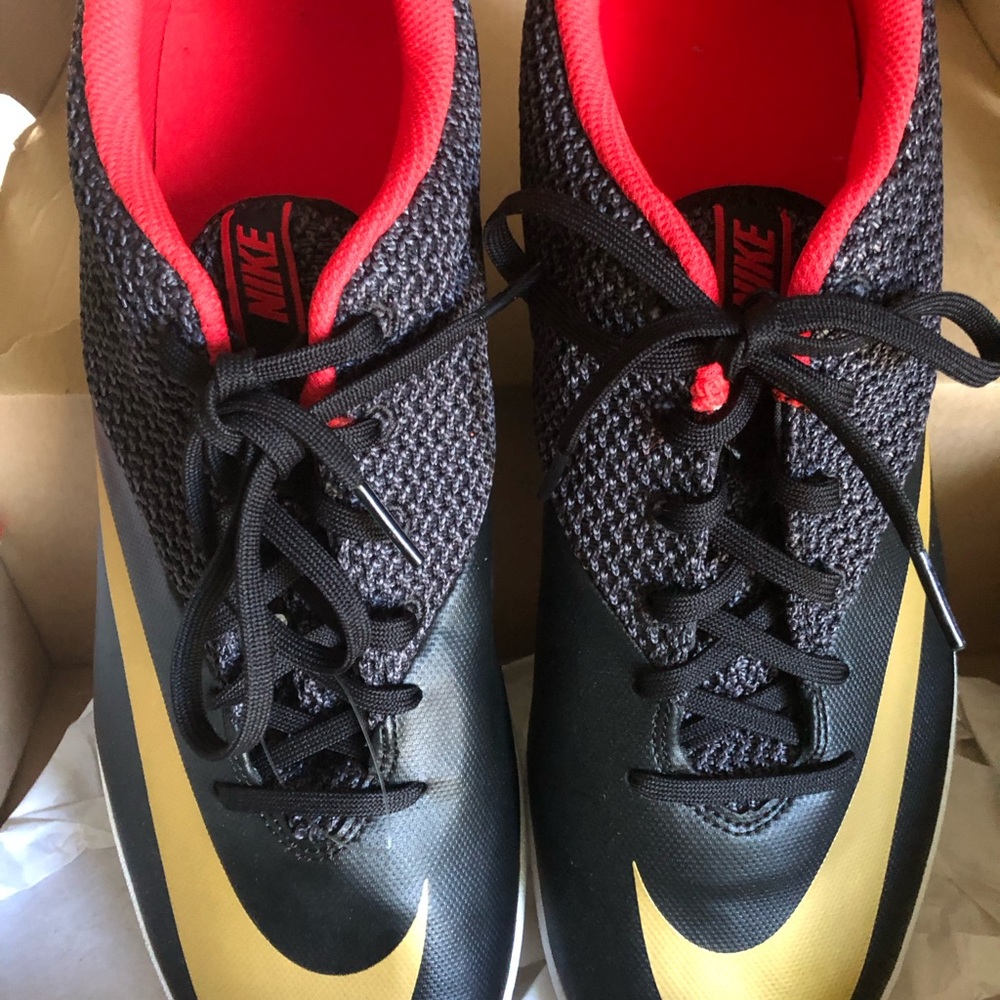Nike Black and Gold Athletic Performance Shoes